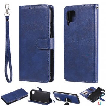 Huawei P40 Lite Wallet Detachable 2 in 1 Stand Case Blue
