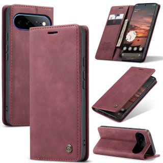 CaseMe Google Pixel 11 Pro XL Suede Leather Wallet Case Red
