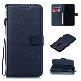 Xiaomi Mi 9T Wallet Kickstand Magnetic PU Leather Case Dark Blue