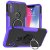 iPhone X/XS Hybrid Rugged PC + TPU Ring Kickstand Case Purple