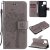 Google Pixel 5 Embossed Tree Cat Butterfly Wallet Stand Case Gray