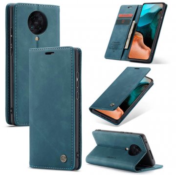 CaseMe Xiaomi Redmi K30 Pro Wallet Magnetic Flip Case Blue