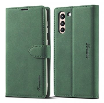 Forwenw Samsung Galaxy S21 Wallet Magnetic Kickstand Case Green