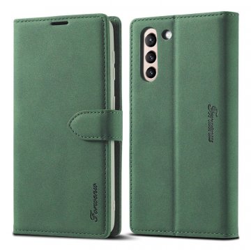 Forwenw Samsung Galaxy S21 Plus Wallet Magnetic Kickstand Case Green