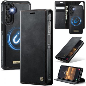 CaseMe Samsung Galaxy A15 2-in-1 Magnetic Wallet Case with RFID Blocking Black