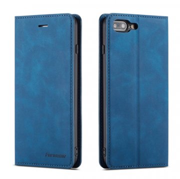 Forwenw iPhone 7 Plus/8 Plus Wallet Kickstand Magnetic Case Blue