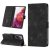 Skin-friendly Samsung Galaxy S20 FE Wallet Stand Case with Wrist Strap Black