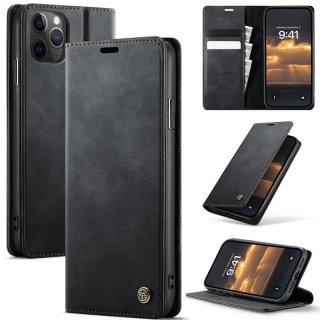 CaseMe iPhone 11 Pro Max Magnetic Wallet Case with RFID Blocking Black