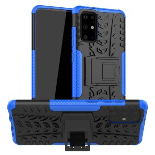 Samsung Galaxy S20 Plus Hybrid Rugged PC + TPU Kickstand Case Blue