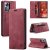 Autspace Xiaomi 12 Lite RFID Blocking Wallet Case Red