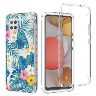 Samsung Galaxy A42 5G Clear Bumper TPU Banana Leaf Case