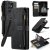 CaseMe Samsung Galaxy S23 Ultra Wallet Kickstand Case Black