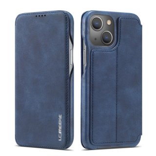 LC.IMEEKE iPhone 13 Wallet Card Slot Magnetic Case Blue