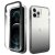 iPhone 12 Pro Max Shockproof Clear Gradient Cover Black