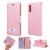 Samsung Galaxy A50 Cat Pattern Wallet Magnetic Stand Case Pink