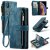 CaseMe iPhone XS Max Wallet Kickstand Retro Leather Case Blue