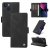 YIKATU iPhone 14 Skin-touch Wallet Kickstand Case Black