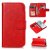 iPhone 7/8 Wallet 9 Card Slots Stand Crazy Horse Leather Case Red