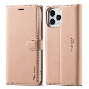 Forwenw iPhone 12/12 Pro Wallet Kickstand Magnetic Case Rose Gold