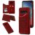 Samsung Galaxy S10 Plus Embossed Wallet Magnetic Stand Case Red