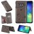 Samsung Galaxy S10e Bee and Cat Magnetic Card Slots Stand Cover Gray