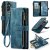 CaseMe Samsung Galaxy A14 5G Wallet Kickstand Case Blue