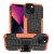 Dual Layer Hybrid Anti-Slip iPhone 14 Kickstand Case Orange