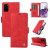 YIKATU Samsung Galaxy S20 Plus Skin-touch Wallet Kickstand Case Red