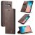 CaseMe Samsung Galaxy S10 Retro Wallet Flip Case Coffee