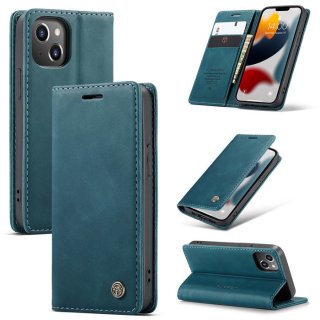 CaseMe iPhone 13 Mini Wallet Kickstand Magnetic Case Blue