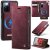 CaseMe Samsung Galaxy S20 FE 2-in-1 Magnetic Wallet Case – Wireless Charging & RFID Blocking Red