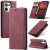 CaseMe OPPO Reno13 Wallet Magnetic Suede Leather Case Red
