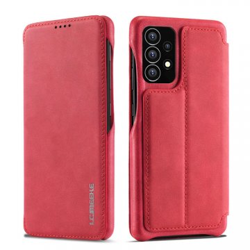 LC.IMEEKE Samsung Galaxy A53 5G Card Slot Magnetic Case Red