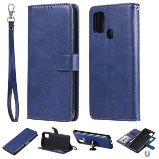 Samsung Galaxy A21S Wallet Detachable 2 in 1 Stand Case Blue