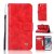 iPhone 7/8/SE 2020 Premium Vintage Wallet Kickstand Case Red