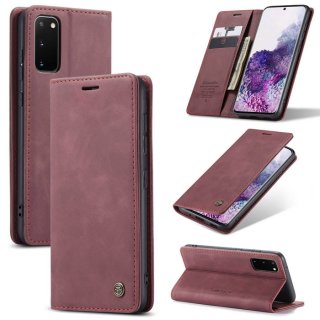 CaseMe Samsung Galaxy S20 Wallet Kickstand Magnetic Case Red