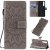 Sony Xperia 1 II Embossed Sunflower Wallet Stand Case Gray