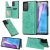 Samsung Galaxy Note 20 Luxury Butterfly Magnetic Card Slots Stand Case Green