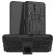 Huawei P40 Lite Hybrid Rugged PC + TPU Kickstand Case Black