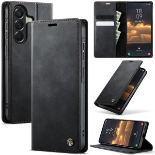 CaseMe Samsung Galaxy A37 Magnetic Wallet Case with RFID Blocking Black