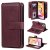 iPhone 11 Pro Max Multi-function 10 Card Slots Wallet Case Claret
