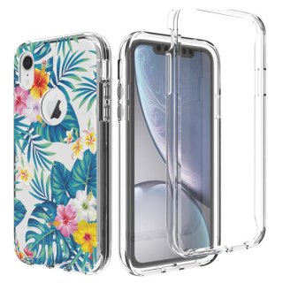 iPhone XR Clear Bumper TPU Banana Leaf Case