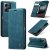 CaseMe Xiaomi Redmi Note 12 4G Wallet Suede Leather Case Blue
