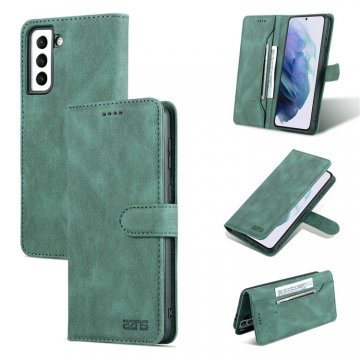 AZNS Samsung Galaxy S21 Plus Wallet Magnetic Kickstand Case Green