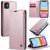 CaseMe iPhone 11 Wallet Kickstand Magnetic Case Pink