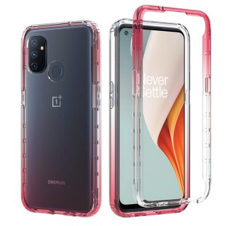 OnePlus Nord N100 Shockproof Clear Gradient Cover Red