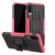 Samsung Galaxy A70 Hybrid Rugged PC + TPU Kickstand Case Rose