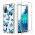 Samsung Galaxy S20 FE Clear Bumper TPU Blue Butterfly Case