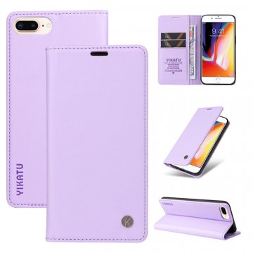 YIKATU iPhone 7 Plus/8 Plus Wallet Kickstand Magnetic Case Purple