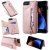 iPhone 7 Plus/8 Plus Wallet Magnetic Stand Shockproof Cover Rose Gold
